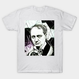 Charles Baudelaire Black and White Portrait | Charles Baudelaire Artwork 3 T-Shirt